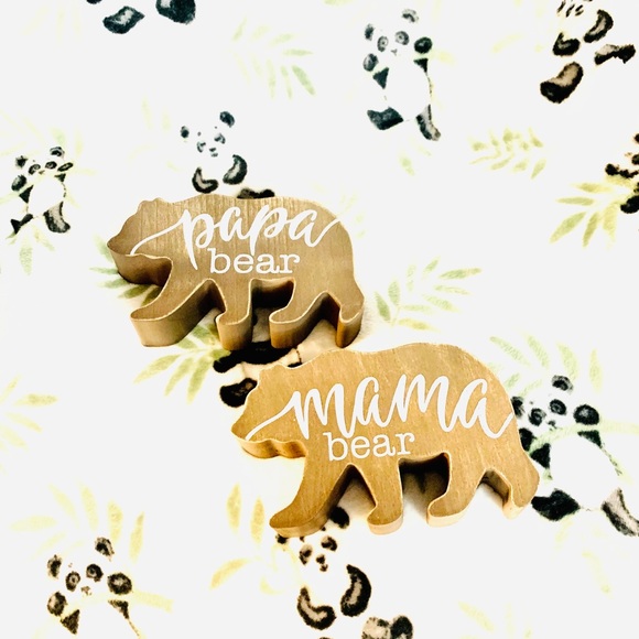 🧸Rustic Mama & Papa Bear Wooden Decorative Sign🧸 - Picture 2 of 2